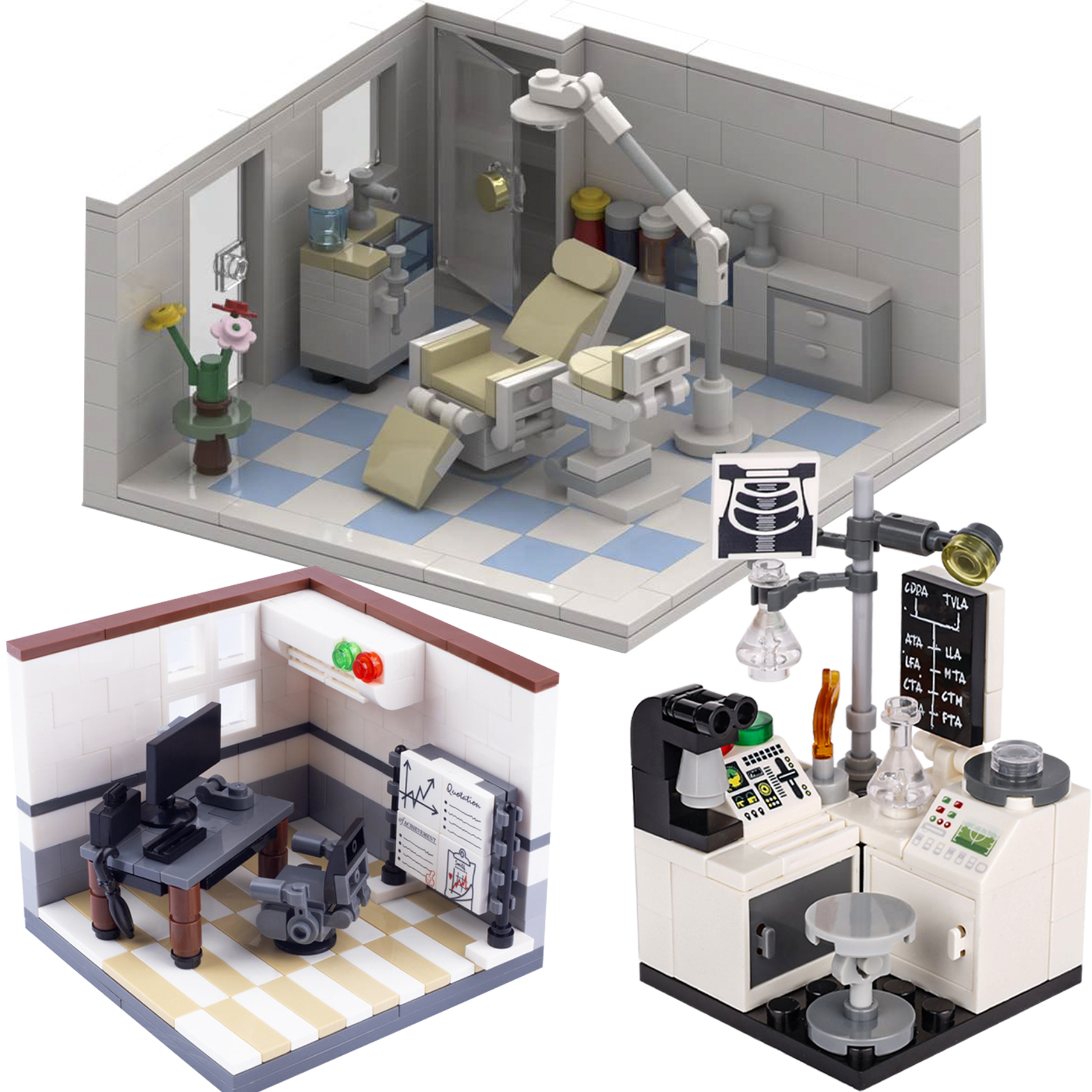 Medical Lab Microscope - MOC City Laboratory Lab Building Blocks