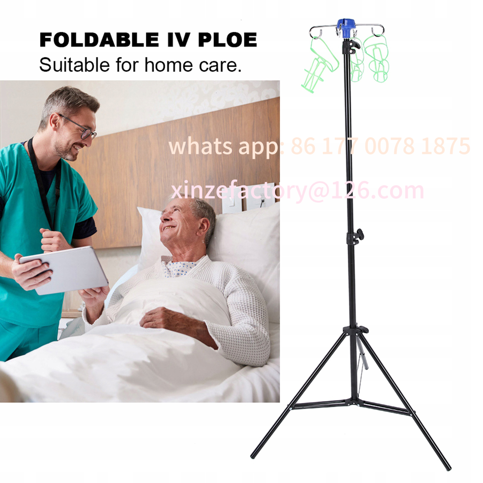 Customizable Foldable IV Pole  - đánh giá và giá Iv Infusion Pole