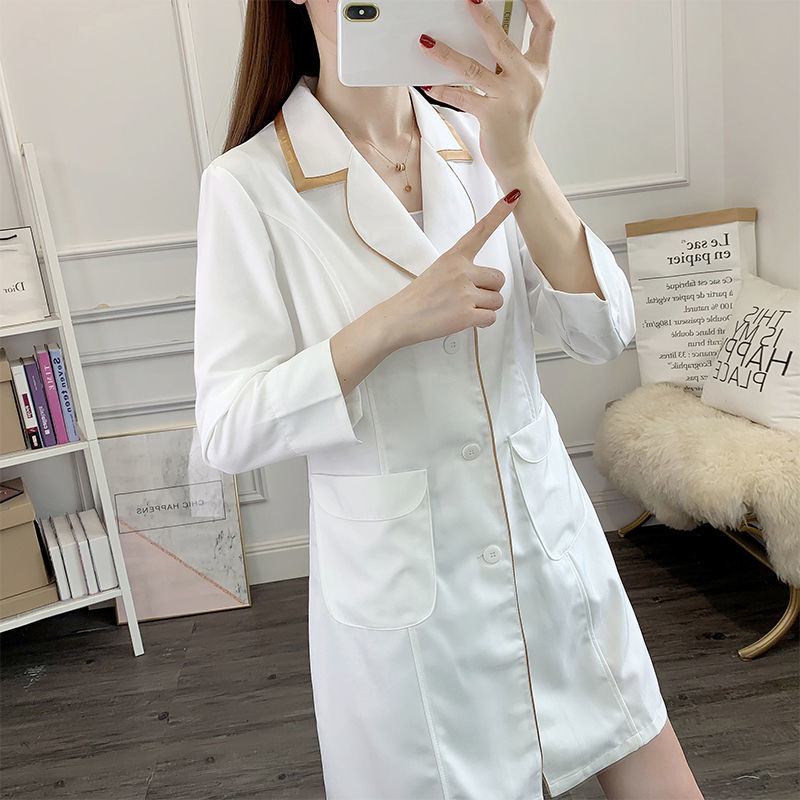 white short beauty uniform dre - đánh giá và giá Medical Lab Coats