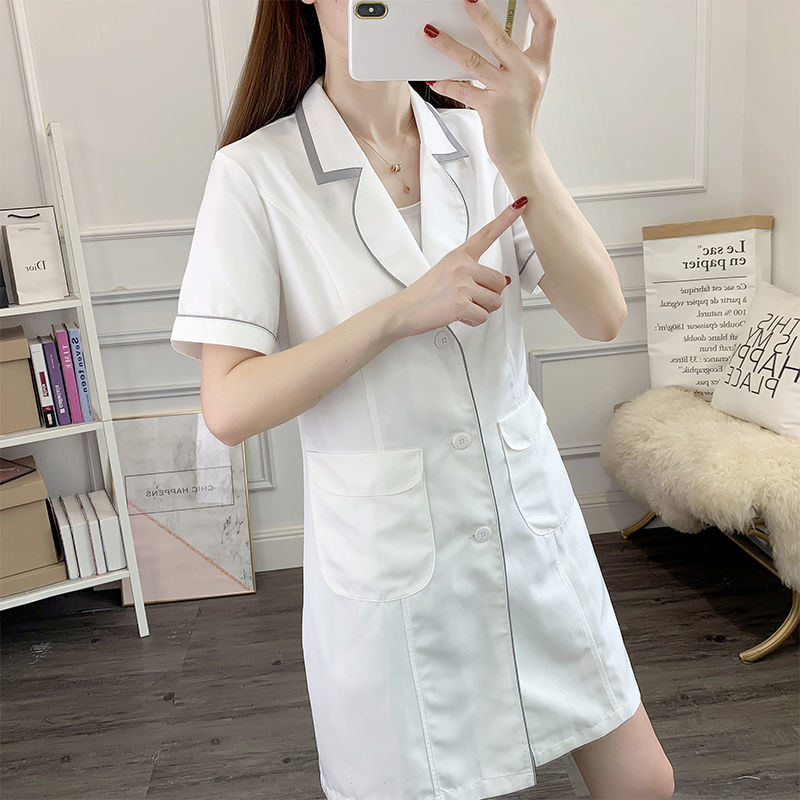 white short beauty uniform dre - đánh giá và giá Medical Lab Coats