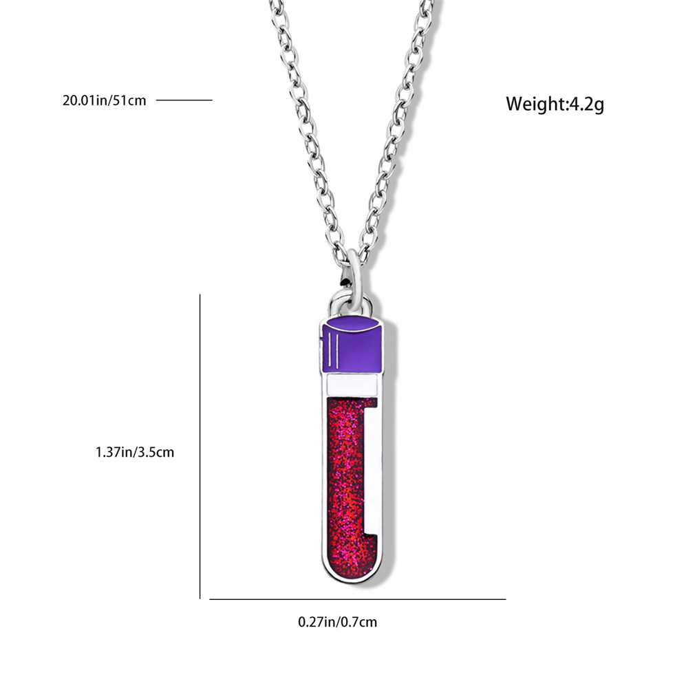 Blood Test Tube Necklace Fashi - đánh giá và giá Medical Lab Blood Test