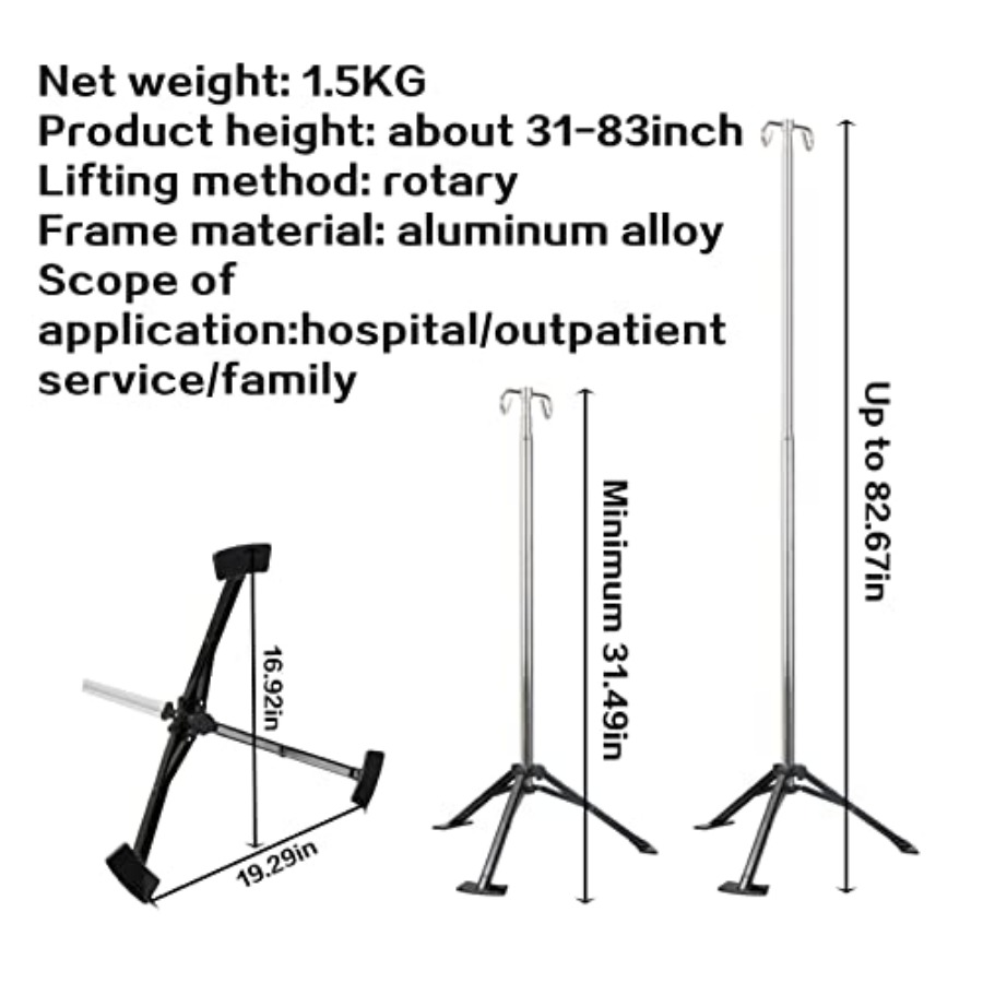 Portable Iv Pole pad Retractab - đánh giá và giá Iv Infusion Pole