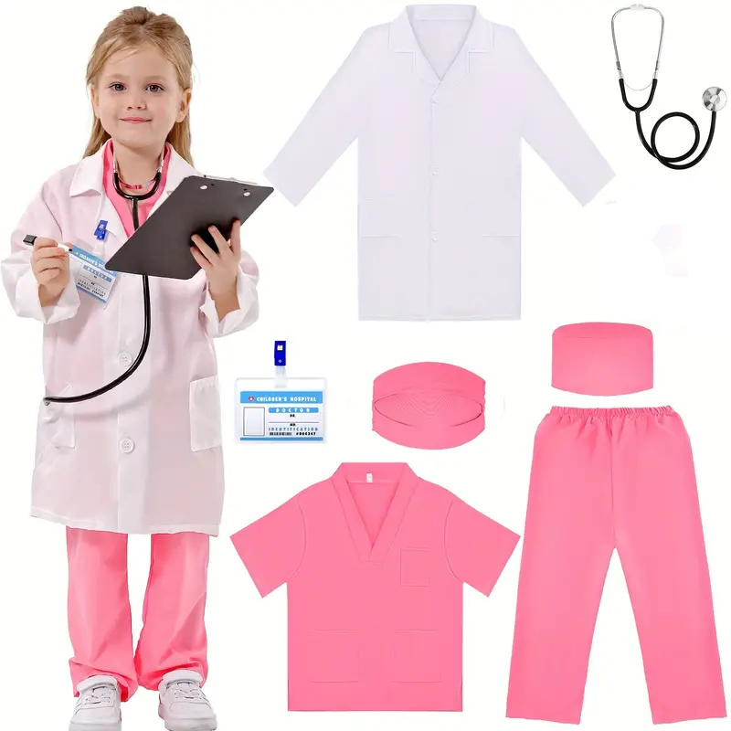 7PCS Kids Doctor Nurse Cosplay - đánh giá và giá Medical Lab Coats