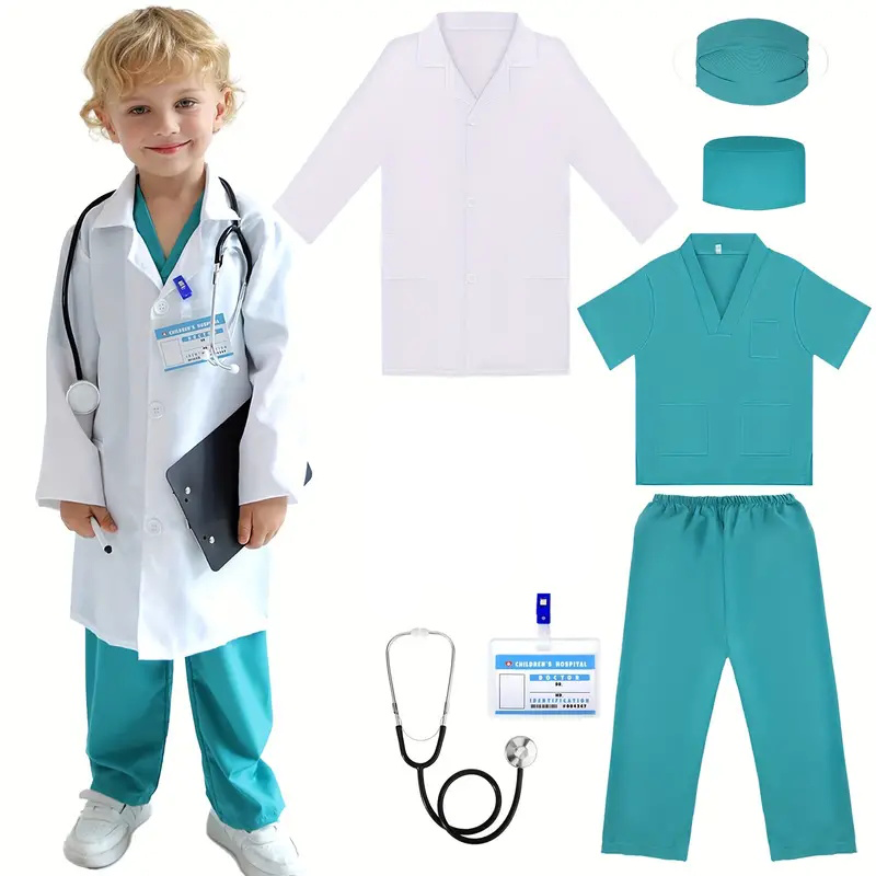 7PCS Kids Doctor Nurse Cosplay - đánh giá và giá Medical Lab Coats