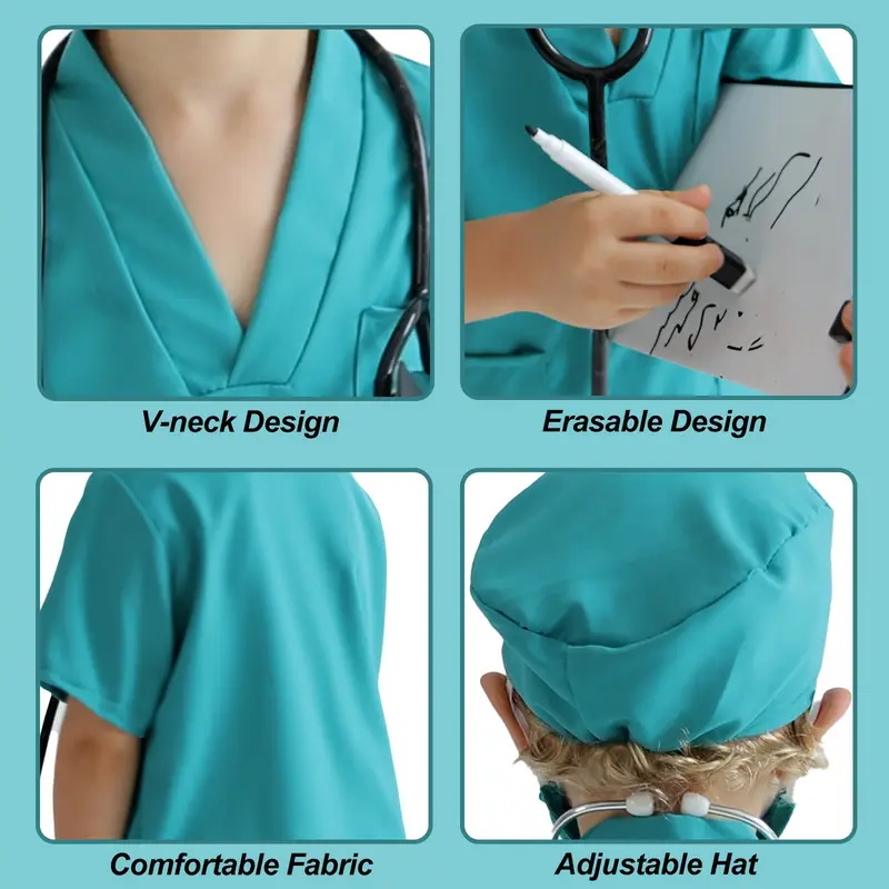7PCS Kids Doctor Nurse Cosplay - đánh giá và giá Medical Lab Coats