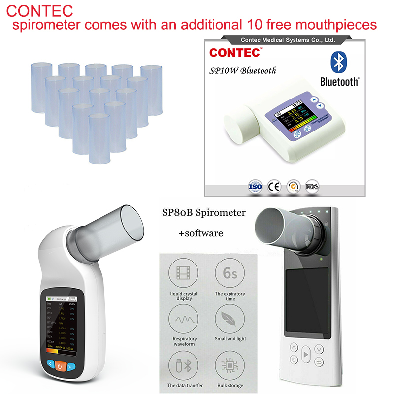 20/50/100pcs Reusable mouth pi - đánh giá và giá Spirometer Lung Function