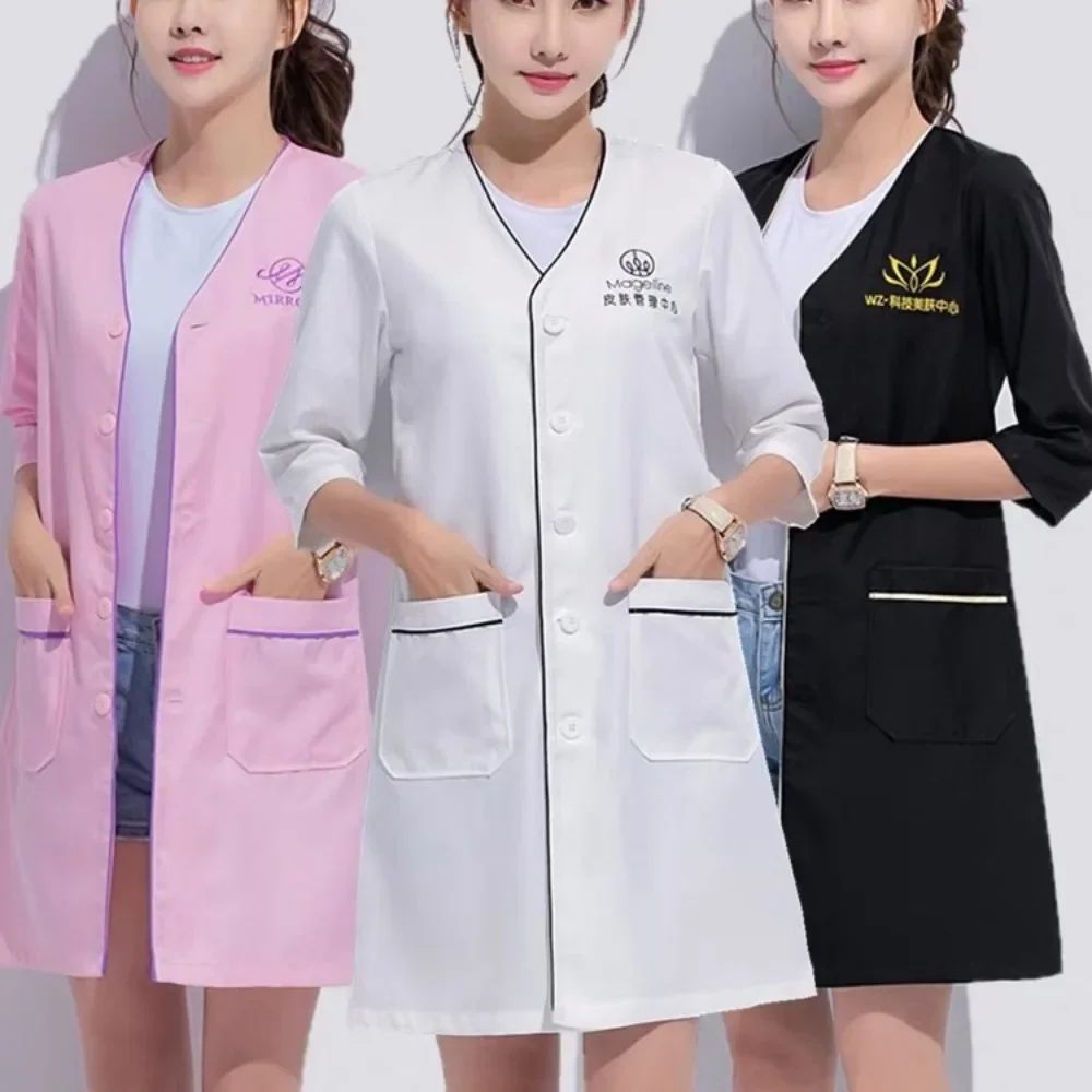 Custom Logo beauty uniform bea - đánh giá và giá Medical Lab Coats