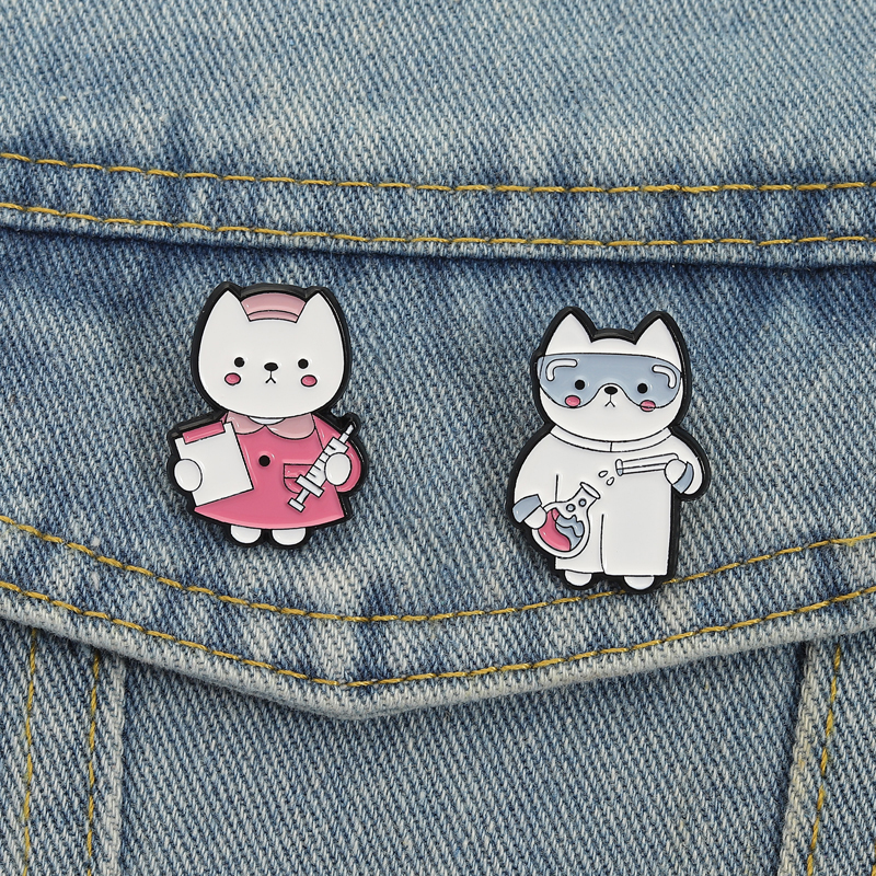 Nurse Lab Cats Enamel Pins Cus - đánh giá và giá Medical Lab Gifts