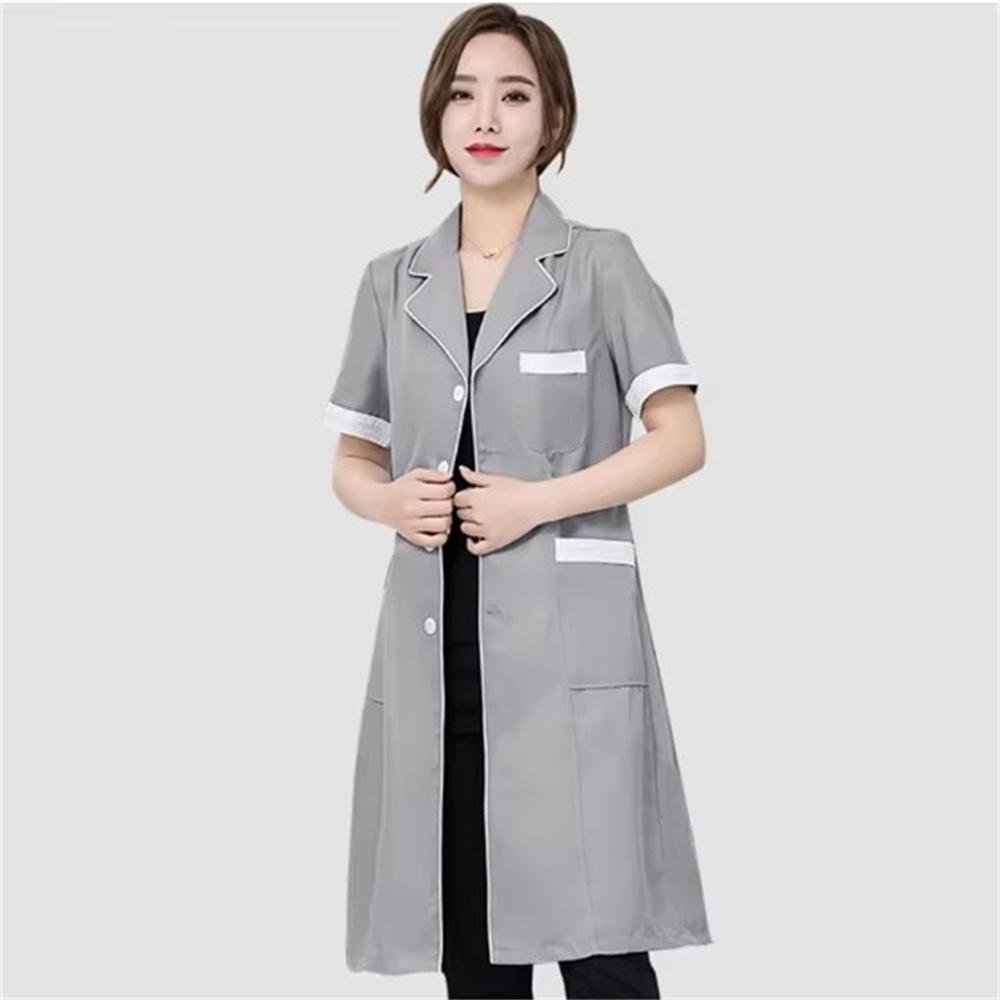 High grade gray solid color sl - đánh giá và giá Medical Lab Coats