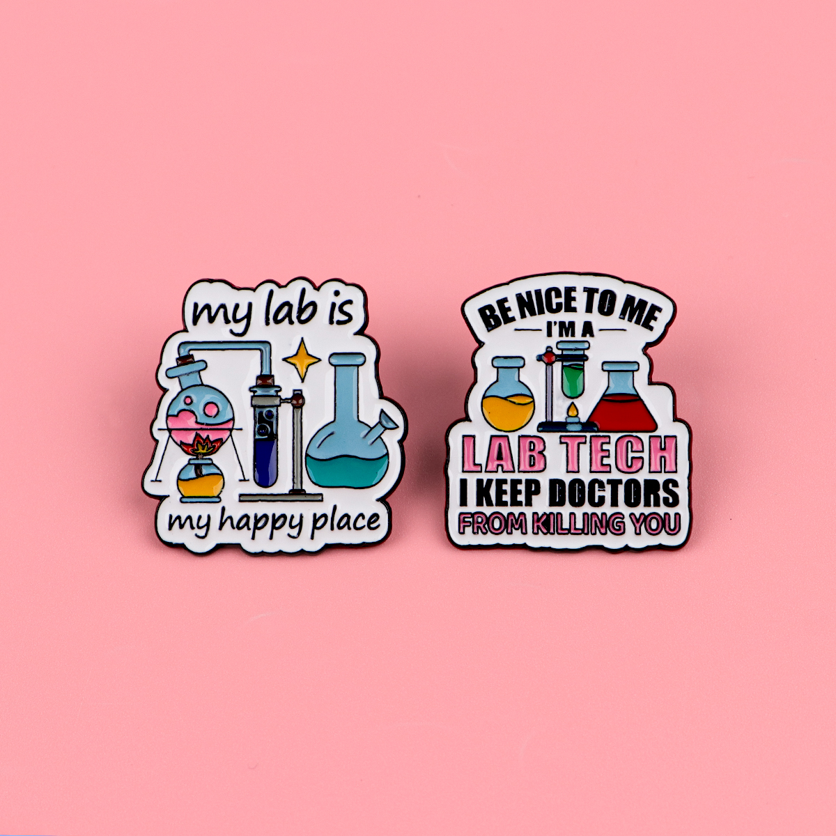 Funny Lab Tech Enamel Pins Set - đánh giá và giá Medical Lab Gifts