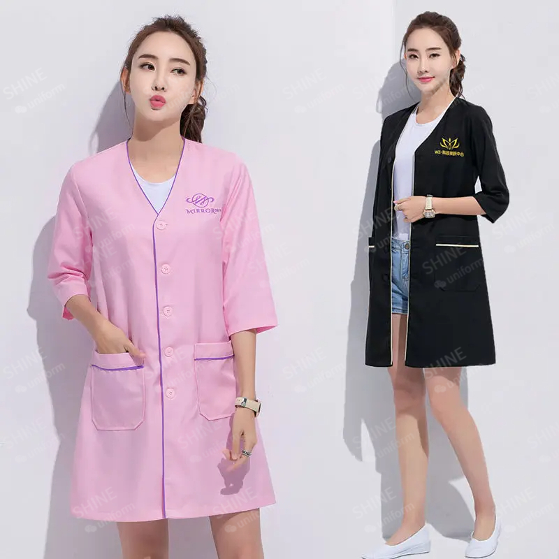 beauty uniform beautician Cust - đánh giá và giá Medical Lab Coats